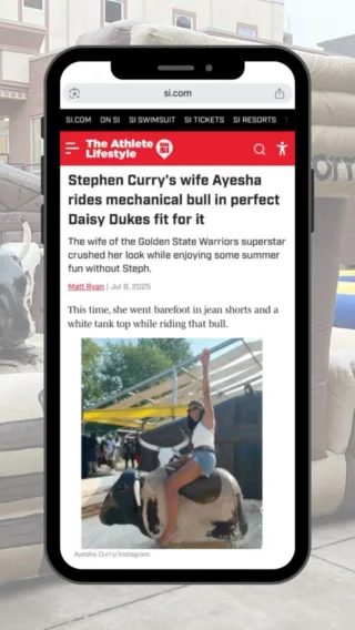 Spotted: @ayeshacurry riding our mechanical bull on Instagram… then showing up in Sports Illustrated.

We love when our rentals go viral 👀

#hartentertainment #torontoevents #amusementrentals #eventrentals #inflatables #mechanicalbull #ayeshacurry #sportsillustrated